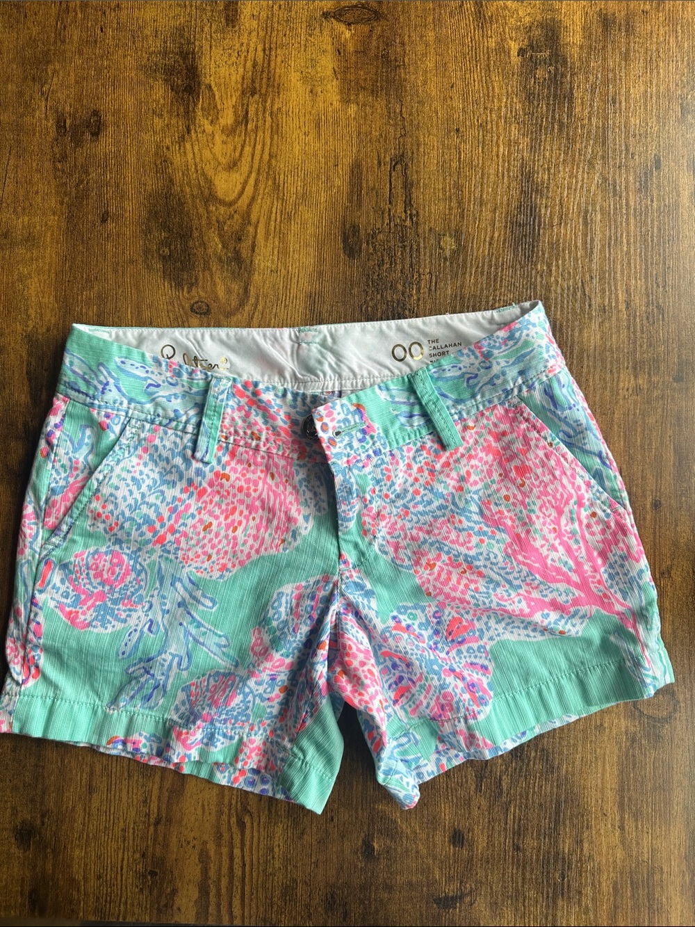 Lily Pulitzer Callahan Shorts | Pink and Mint Green print